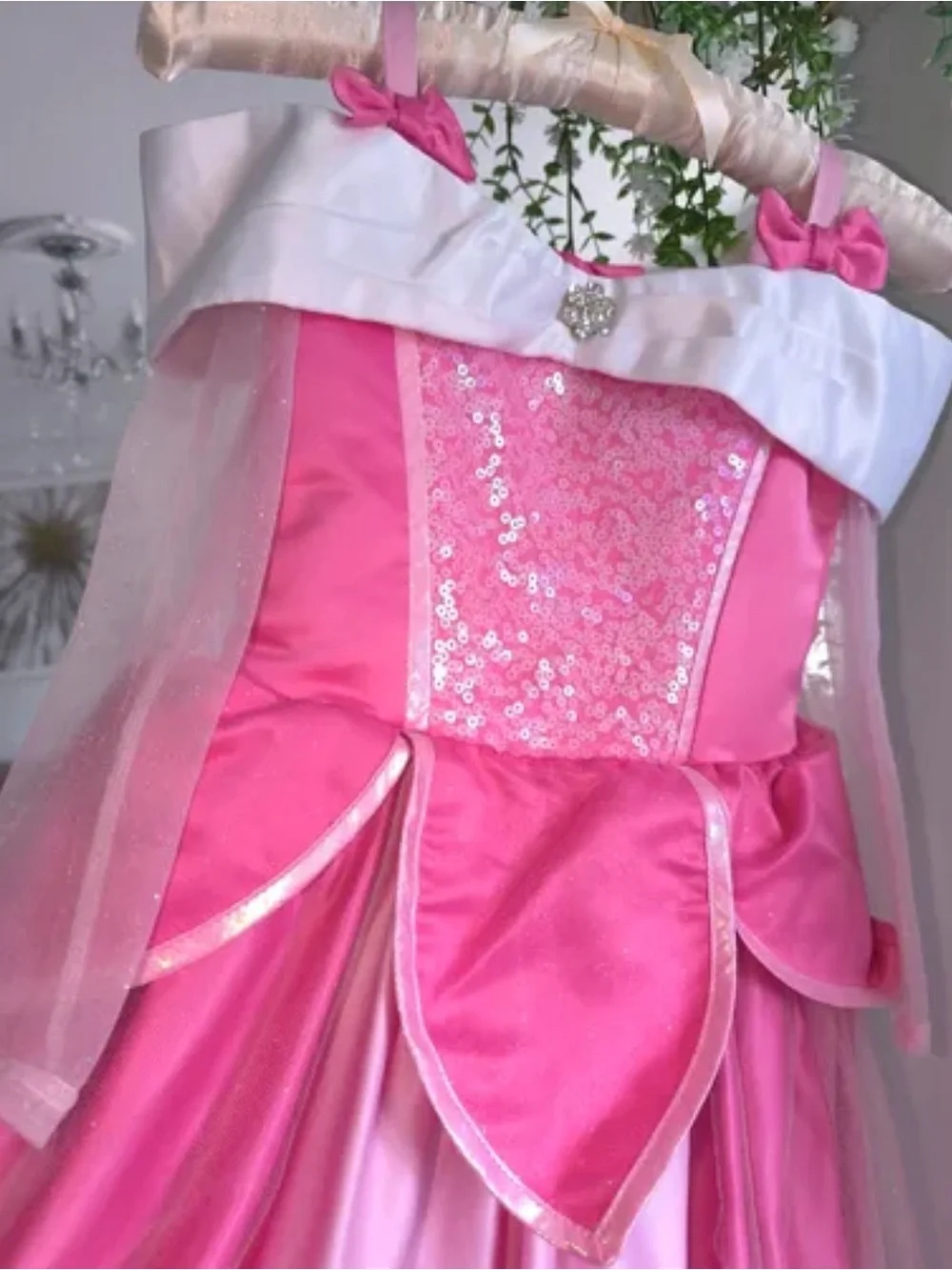 Princess Aurora Disney /Kids Pink Princess Costume Dress